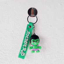 Cute Cartoon Silicone 3D Key Chain with Metal Hook & Strap (Pack of 1)