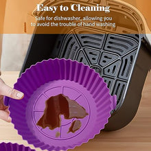 Air Fryer Reusable Silicone Pot with Handles (6 Pc set)