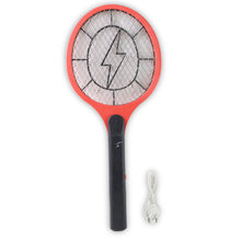 Ergonomic Red Rechargeable Mosquito Bat